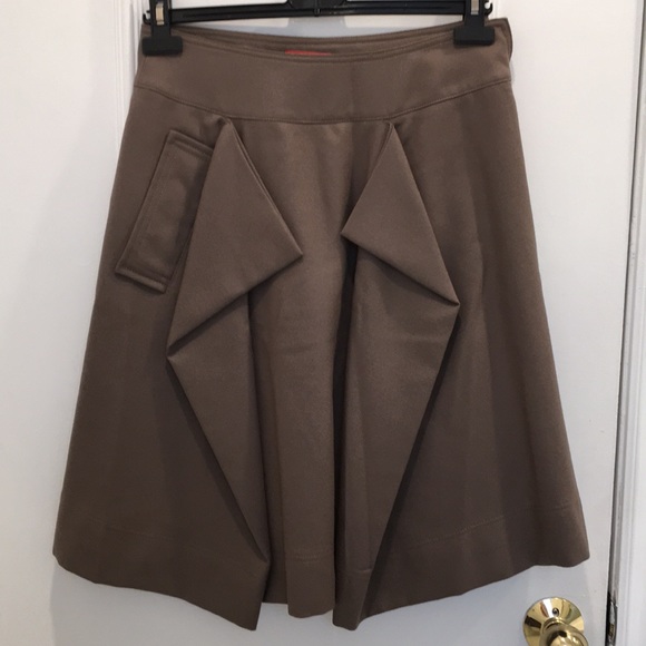 Vivienne Westwood Dresses & Skirts - Vivienne Westwood Taupe Wool Skirt Size 42
